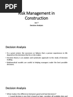 Lec - 7 Decision Analysis