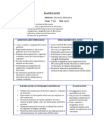 Planificación de unidades didácticas de Matemáticas