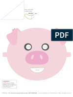 Mrprintables Printable Mask Pig A4 PDF