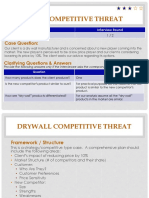 1A. Dry Wall Competitive threat