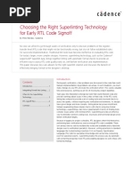 Choosing The Right Superlinting Technology For Early RTL Code Signoff