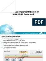 Design and Implementation of An AHB UART Peripheral: ARM University Program