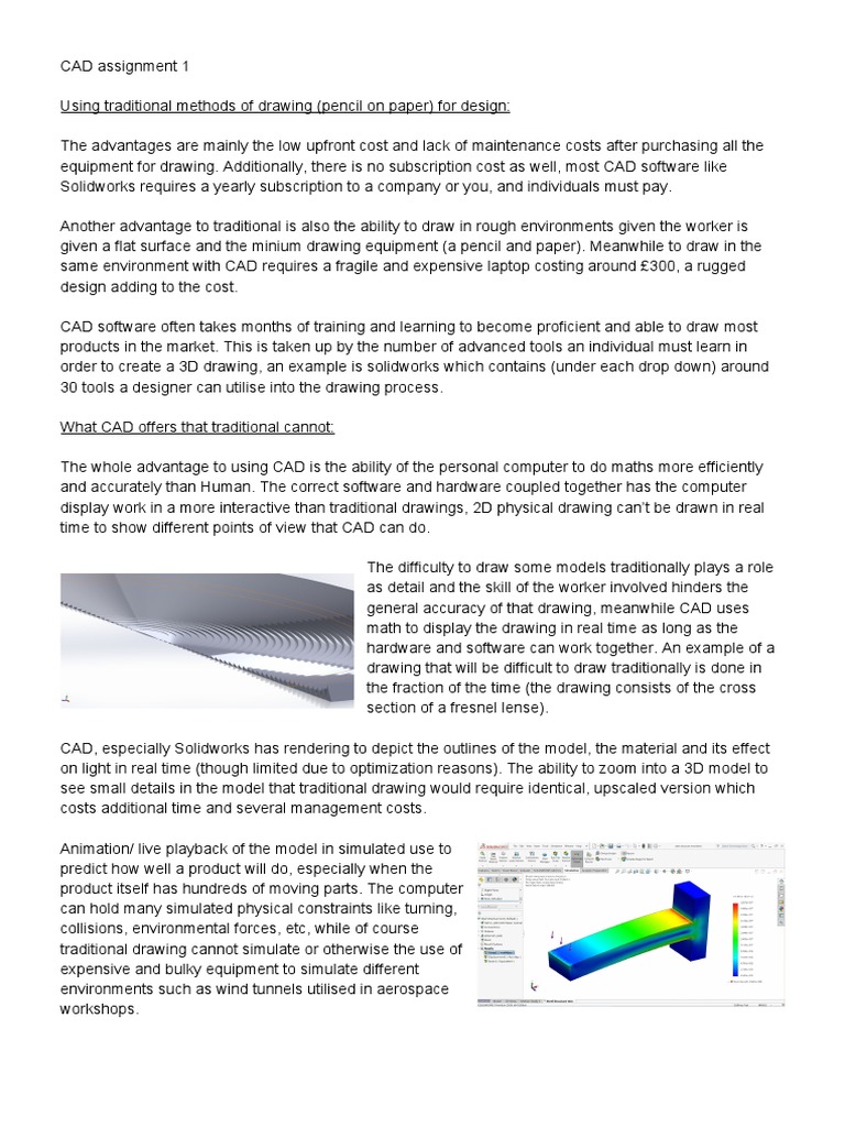 CAD Assignment 1: Software & Hardware Needs | PDF | Computer Aided ...