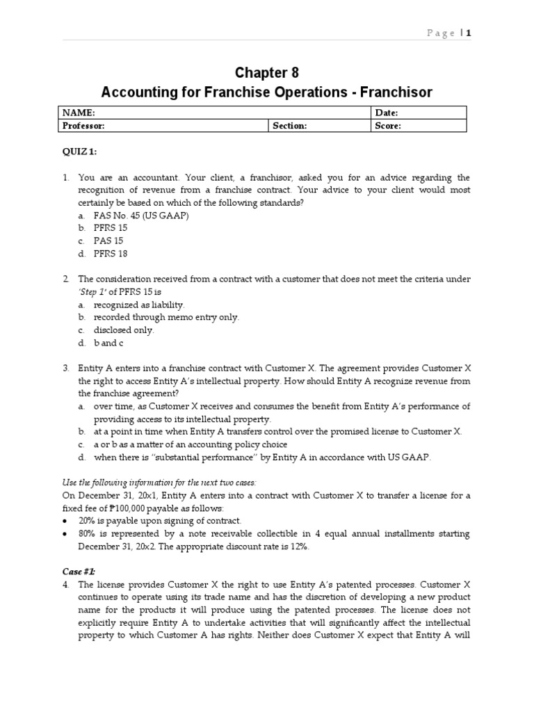 Quiz Franchise | PDF | Franchising | License