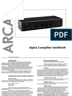 Arcam ALPHA 3 Owners Manual