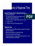 Responsivity & Response Time: Spectral Responsivity R / Radiant Sensitivity