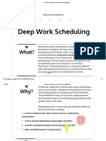 Deep Work Scheduling - by Kyle Zachrich (Infographic)
