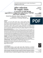 Supplier Selection in Agile Supply Chain