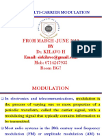 From March - June 2018 Dr. Kilavo H Mob: 0714247935 Room BG7: TN 424: Multi-Carrier Modulation