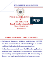 From March - June 2018: TN 424: Multi-Carrier Modulation