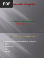 2D Geometric Transformations: Total Slide