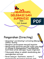 Pengarahan, Delegasi Dan Supervisi: Oleh: H.E. Kusnadi