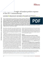 High-Dimensional Single-Cell Analysis Predicts Response To anti-PD-1 Immunotherapy