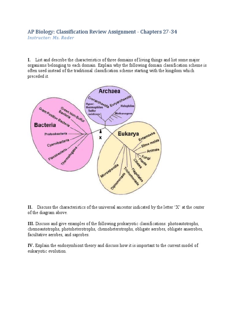AP Biology Classification Review Guide | PDF | Taxa | Biology
