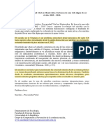 González, V - Suicidio y Precariedad Vital en Montevideo. en Busca de Una Vida Digna de Ser Vivida