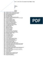 Resumen Técnico Lista de Los Aparatos (De 3000 A 78a2) PDF