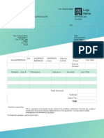 Quote: Date Expiration Date Date Invoice No Number TO