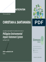 Christian A. Santamaria: Philippine Environmental Impact Statement System
