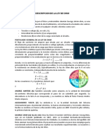 Descripcion de La Ley de Ohm