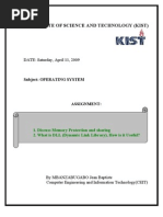 Memory Protection and Sharing Assegnment