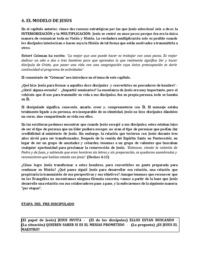 EL MODELO DE JESUS Revisado | PDF | Jesús | Cristo (título)