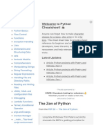 Python Cheatsheet - Python Cheatsheet PDF