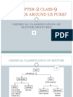 Chapter-Class - Is Matter Around Us Pure?: Chemical Classification of Matter, Mixtures