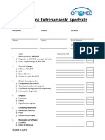 Checklist de Entrenamiento Spectralis