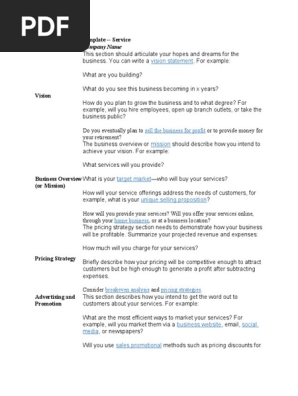 one page bp