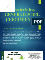 Características GENERALES DEL CRECIMIENTO Exposicion