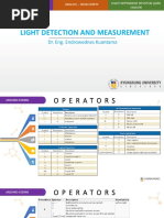 Light Detection and Measurement: Dr. Eng. Endrowednes Kuantama