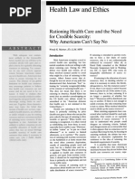 Scarcity in Healthcare