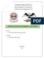 Los Proyectos de Inversión Luigui Daza Rojas