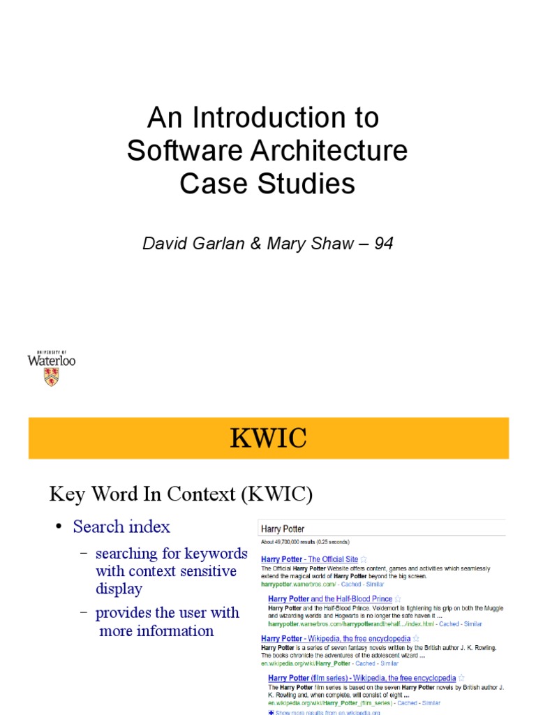 Software Architecture Case Studies | PDF | Input/Output | Interface ...