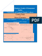 Course Pack For Micro Economics