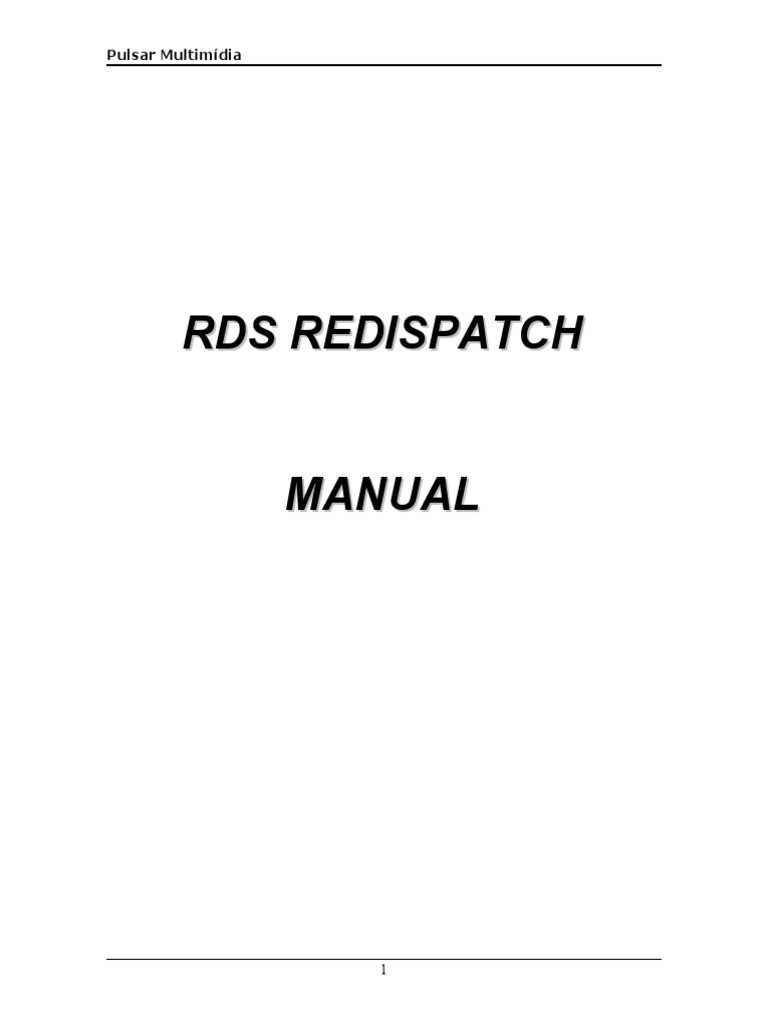 RDS Manual | PDF | Computer Program | Programming