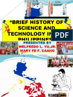Brief History of Science and Technology in the Philippines