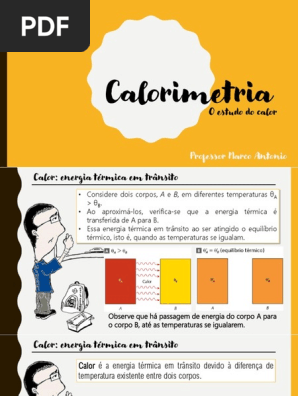 Calorimetria Pdf Calorimetria Calor