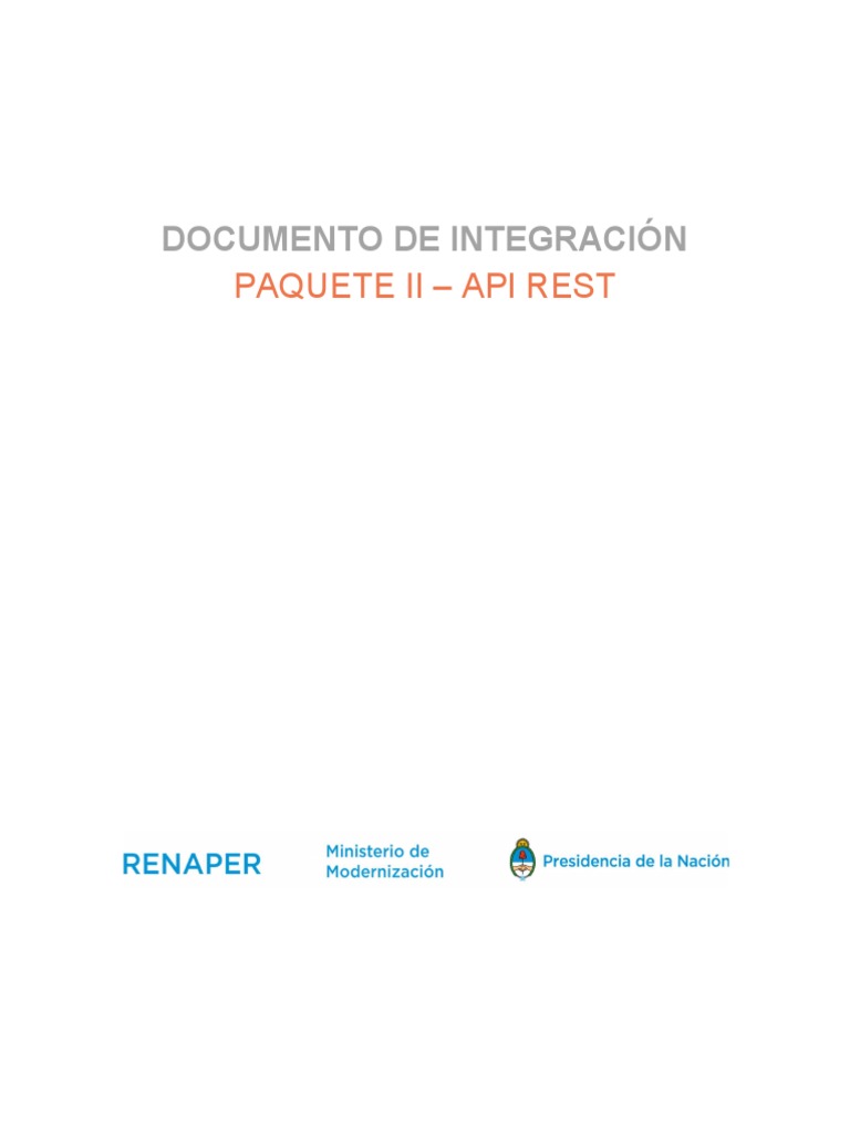 Integración API REST SID Paquete II | PDF | Biometría | Protocolo de ...