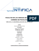 Planificación de La Sesión de Necesidades