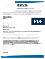 Sample Scholarship Inquiry Letter PDF
