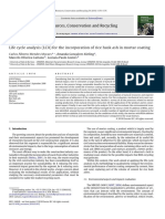 8. Life cycle analysis (LCA) for the incorporation of rice husk ash in mortar coating.pdf