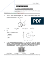 Physics Paper - 2 (Question Paper) - 6