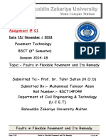 Assignment 1.Faults in Flexible Pavement and Its Remedy