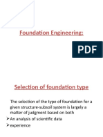 Selection of Foundation Type