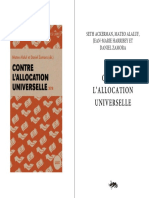 Mateo Alaluf, Daniel Zamora (Eds) - Contre L'allocation Universelle-Lux (2016)