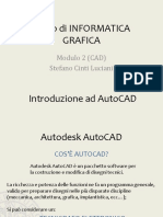 Corso Di Informatica Grafica: Modulo 2 (CAD) Stefano Cinti Luciani