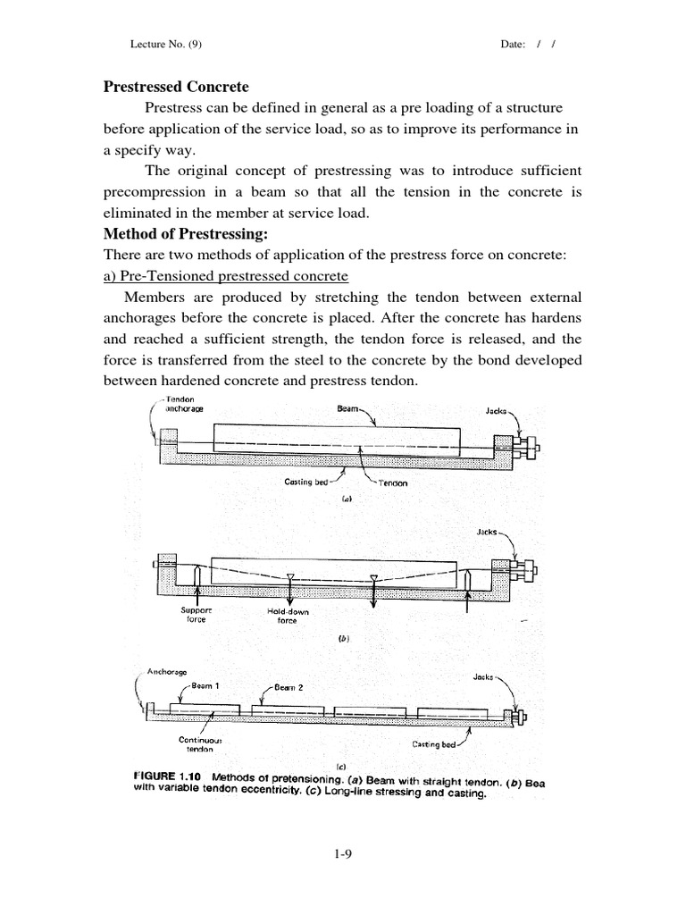 Prestressed Concrete Methods and Analysis | PDF | Prestressed Concrete ...