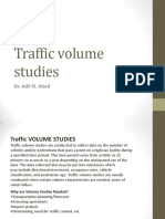 Traffic Volume Studies: Dr. Adil N. Abed