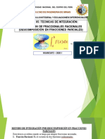 Integración Por Descomposición en Fracciones Parciales - PDF